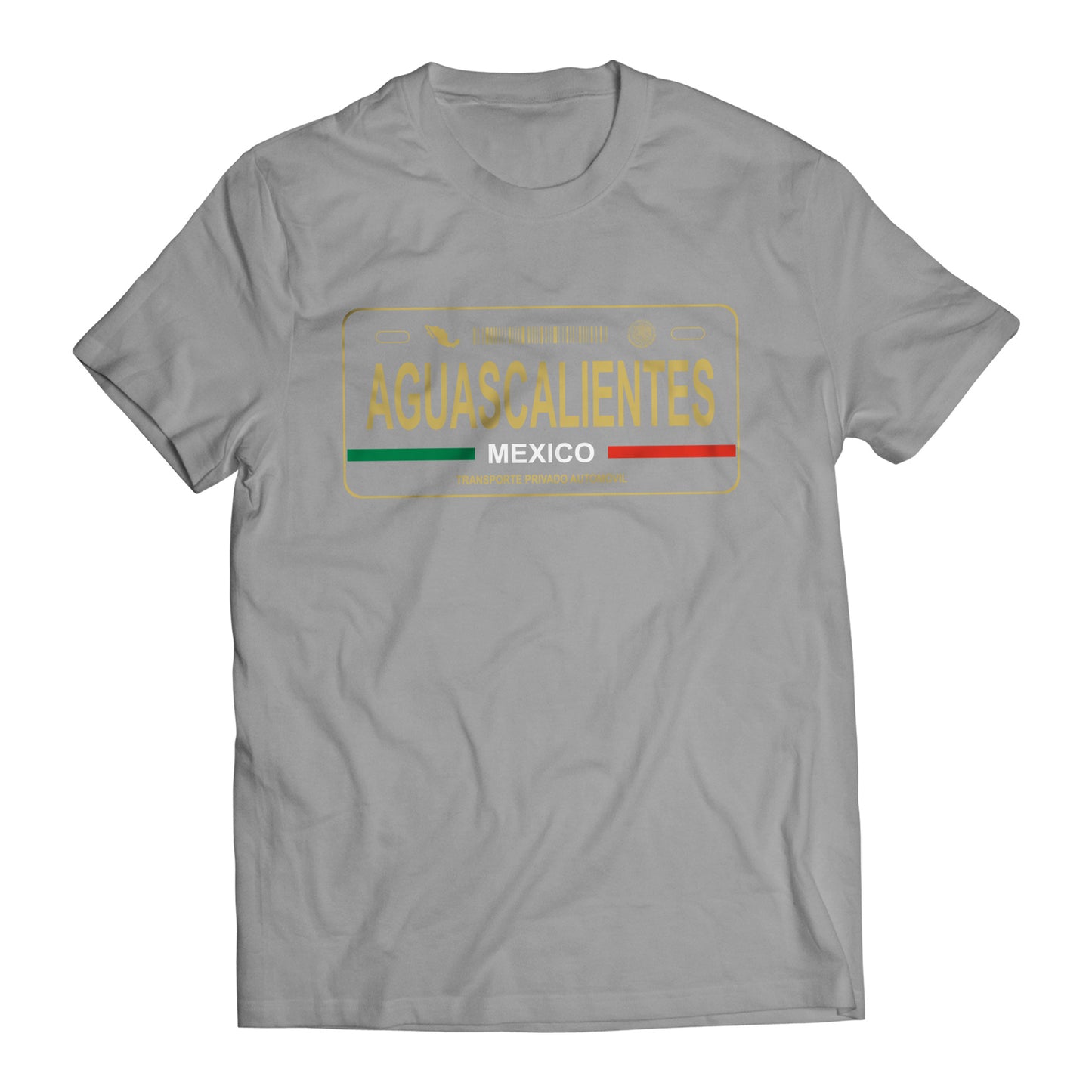 Aguascalientes Mexico License Plate T-Shirt - Playera con Placa de Carro Men's Graphic T-Shirt