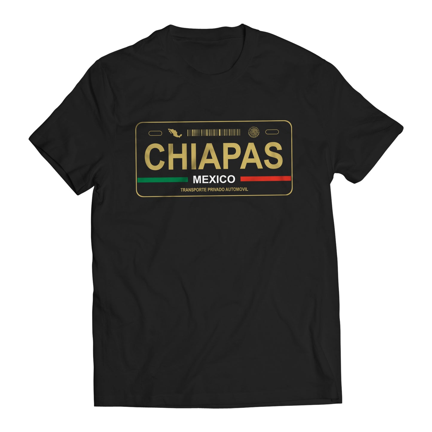 Chiapas Mexico License Plate T-Shirt - Playera Mexicana con Placa de Carro