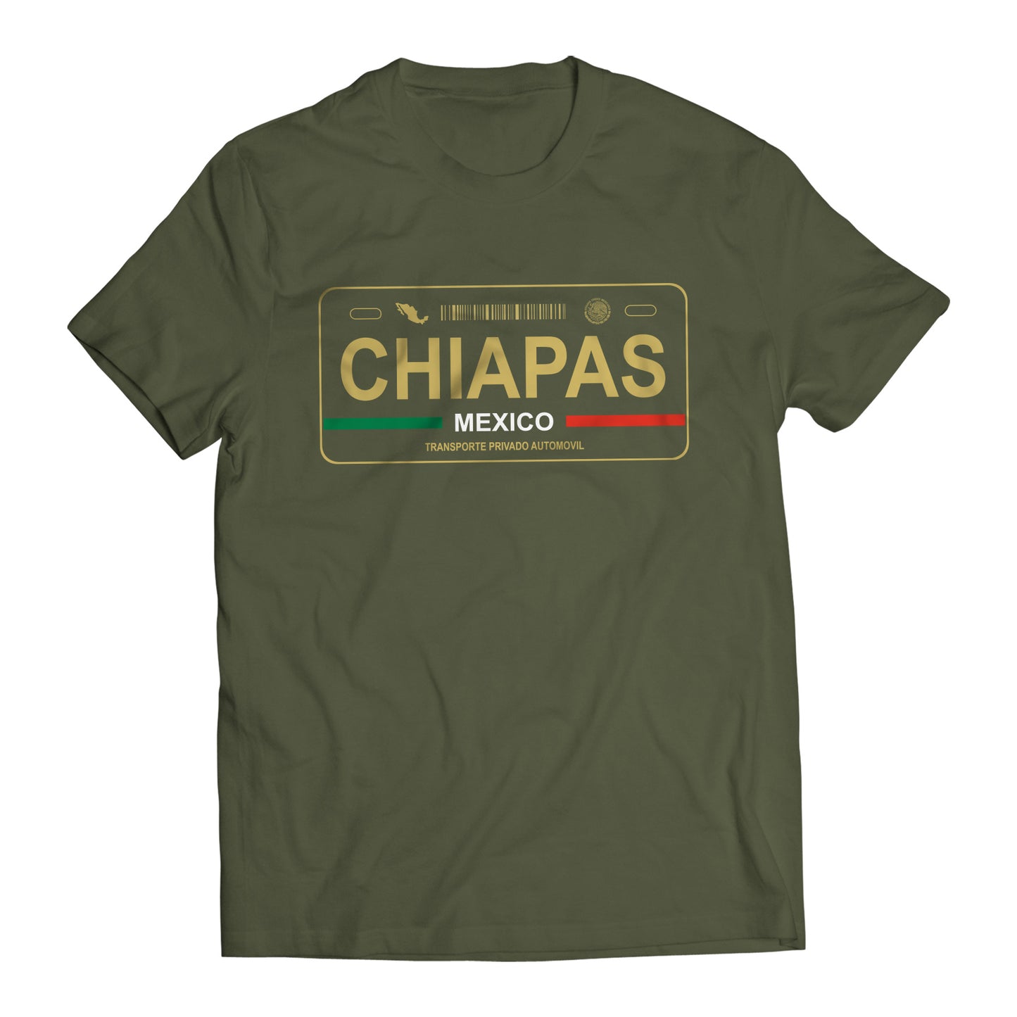 Chiapas Mexico License Plate T-Shirt - Playera Mexicana con Placa de Carro