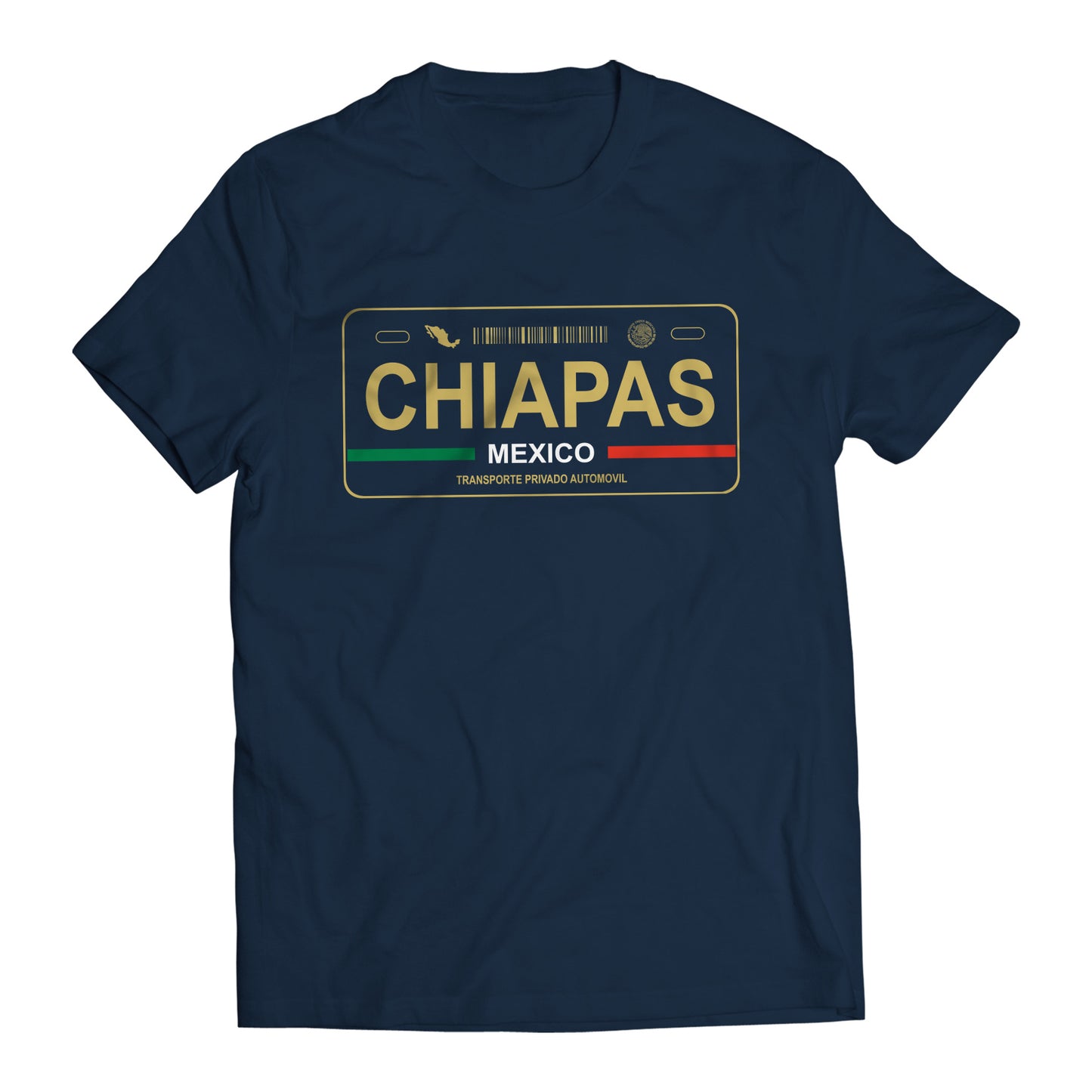 Chiapas Mexico License Plate T-Shirt - Playera Mexicana con Placa de Carro