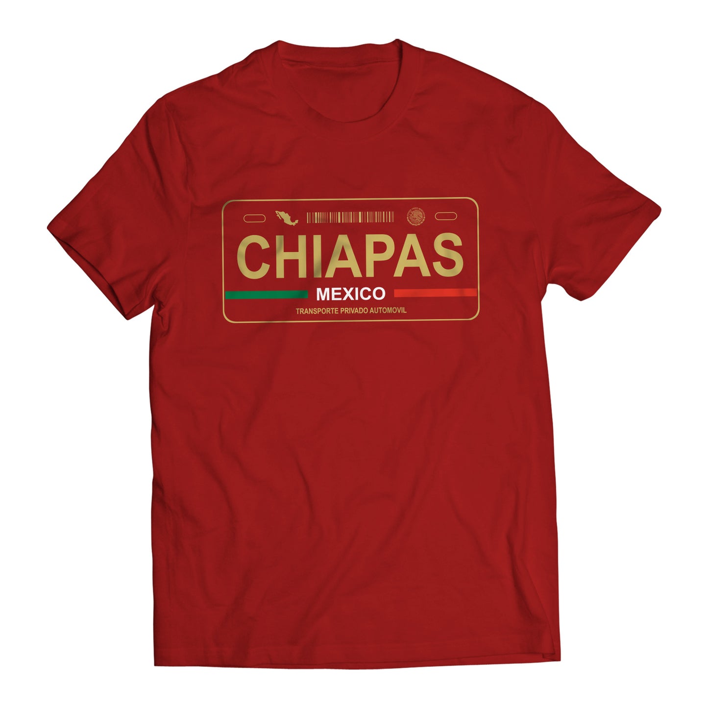 Chiapas Mexico License Plate T-Shirt - Playera Mexicana con Placa de Carro