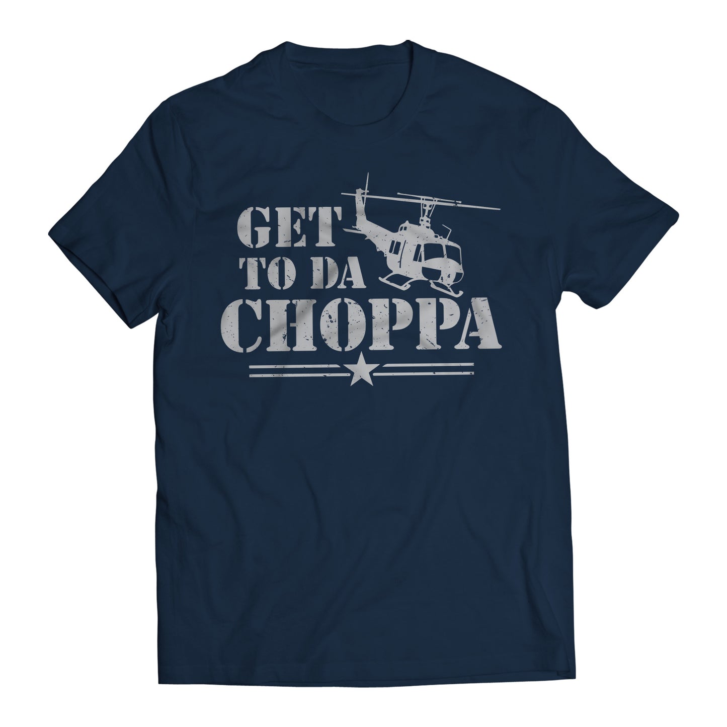 Get to Da Choppa Army Arnold Movie Quote Men's Graphic T-Shirt