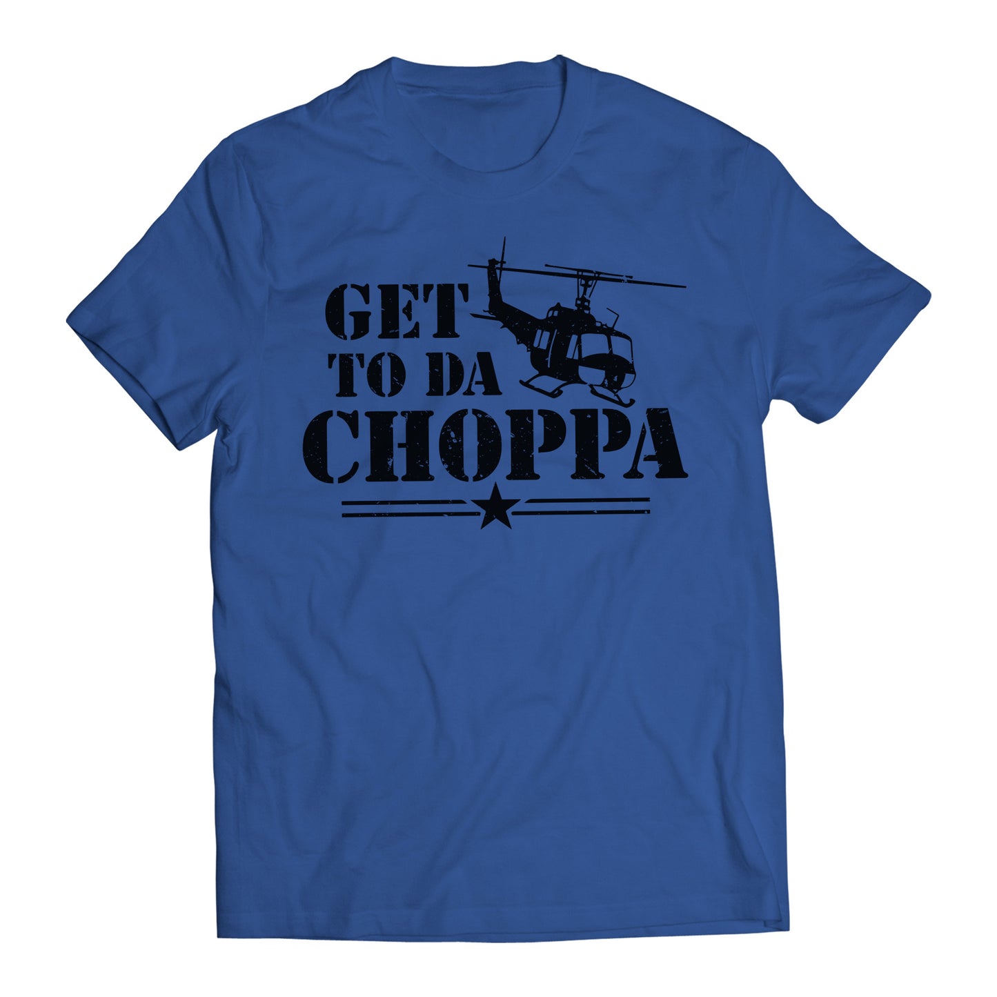Get to Da Choppa Army Arnold Movie Quote Men's Graphic T-Shirt