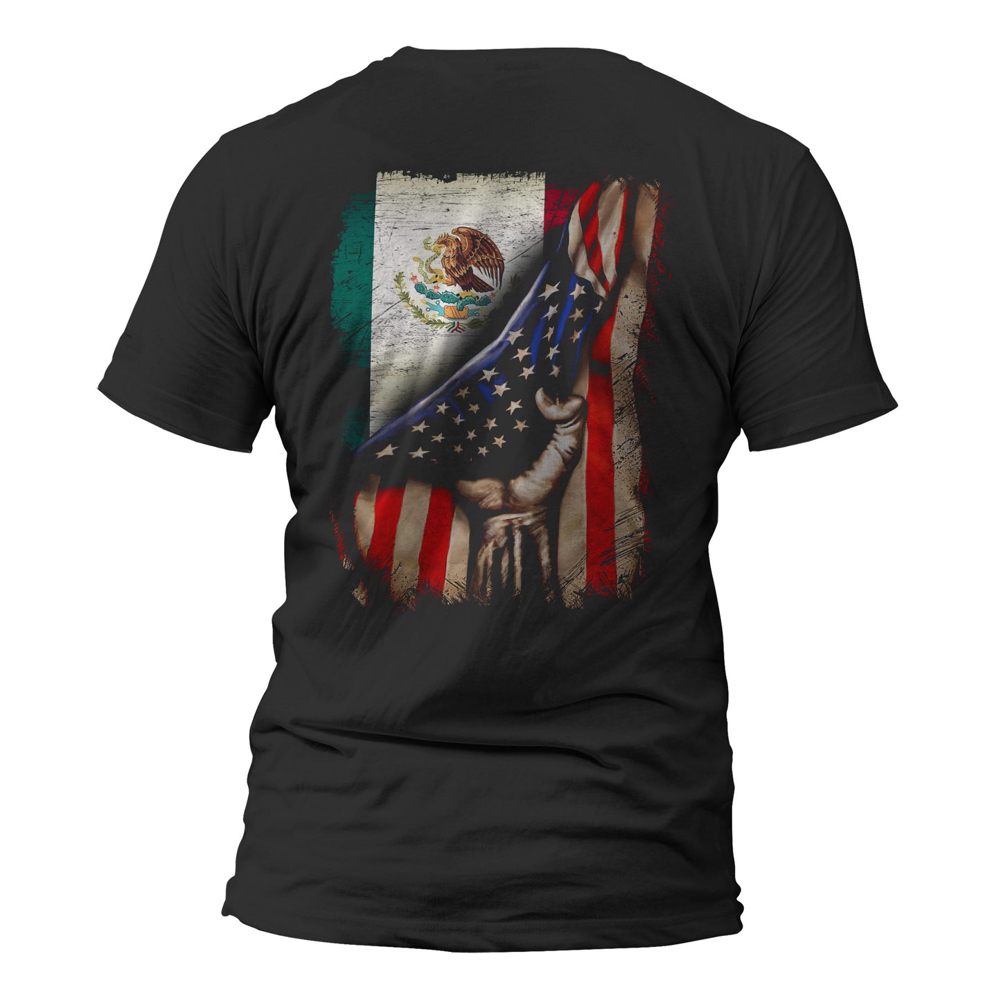American Mexican Roots Flag Mexican Latino Chicano Pride T-Shirt