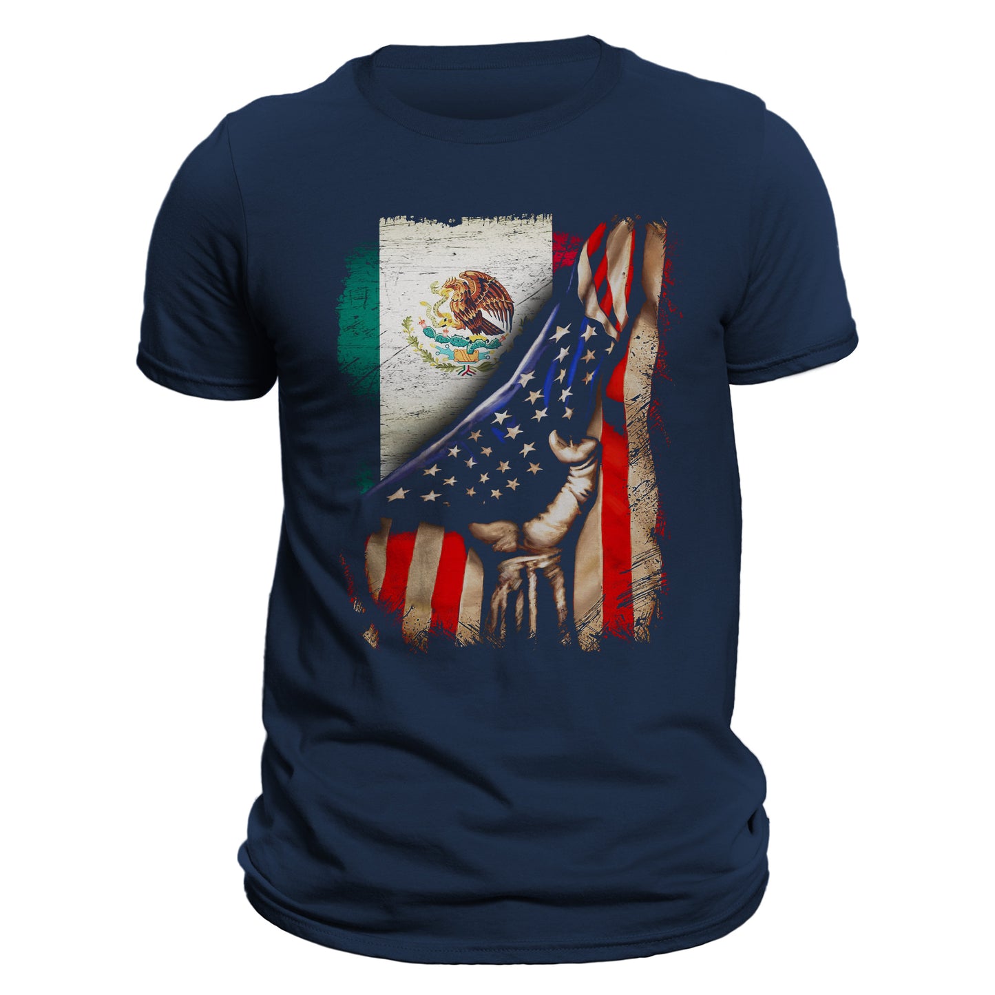 American Mexican Roots Flag Mexican Latino Chicano Pride T-Shirt
