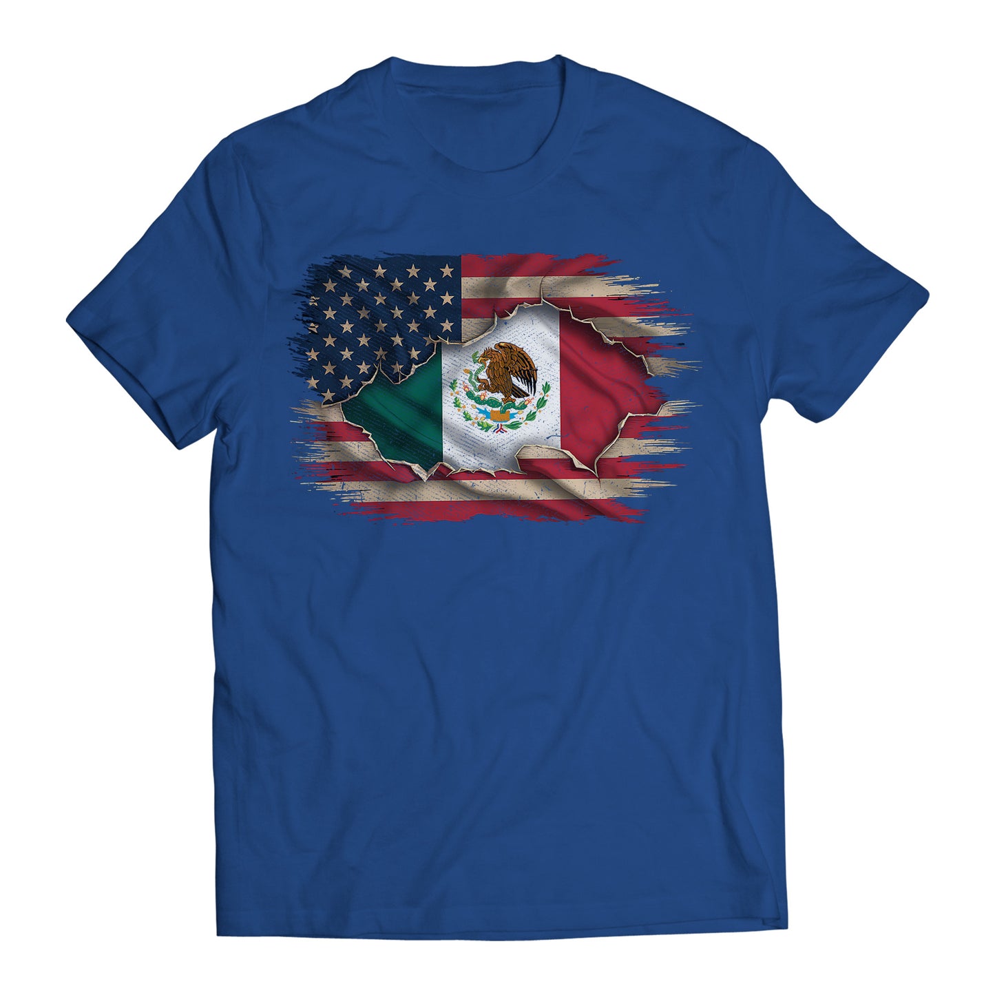 Mexican American Flag Mexican Roots Chicano Pride T-Shirt