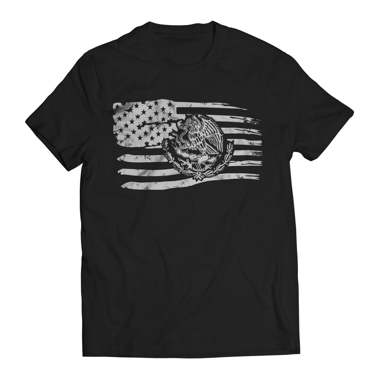Proud Mexican American Flag Men's Graphic T-Shirt