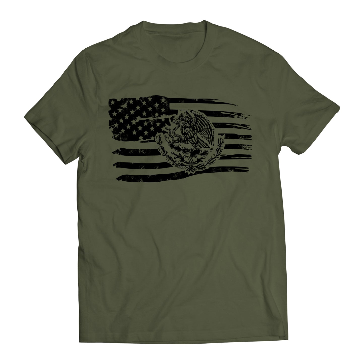 Proud Mexican American Flag Men's Graphic T-Shirt
