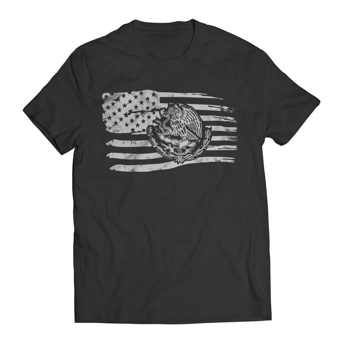 Proud Mexican American Flag Men's Graphic T-Shirt
