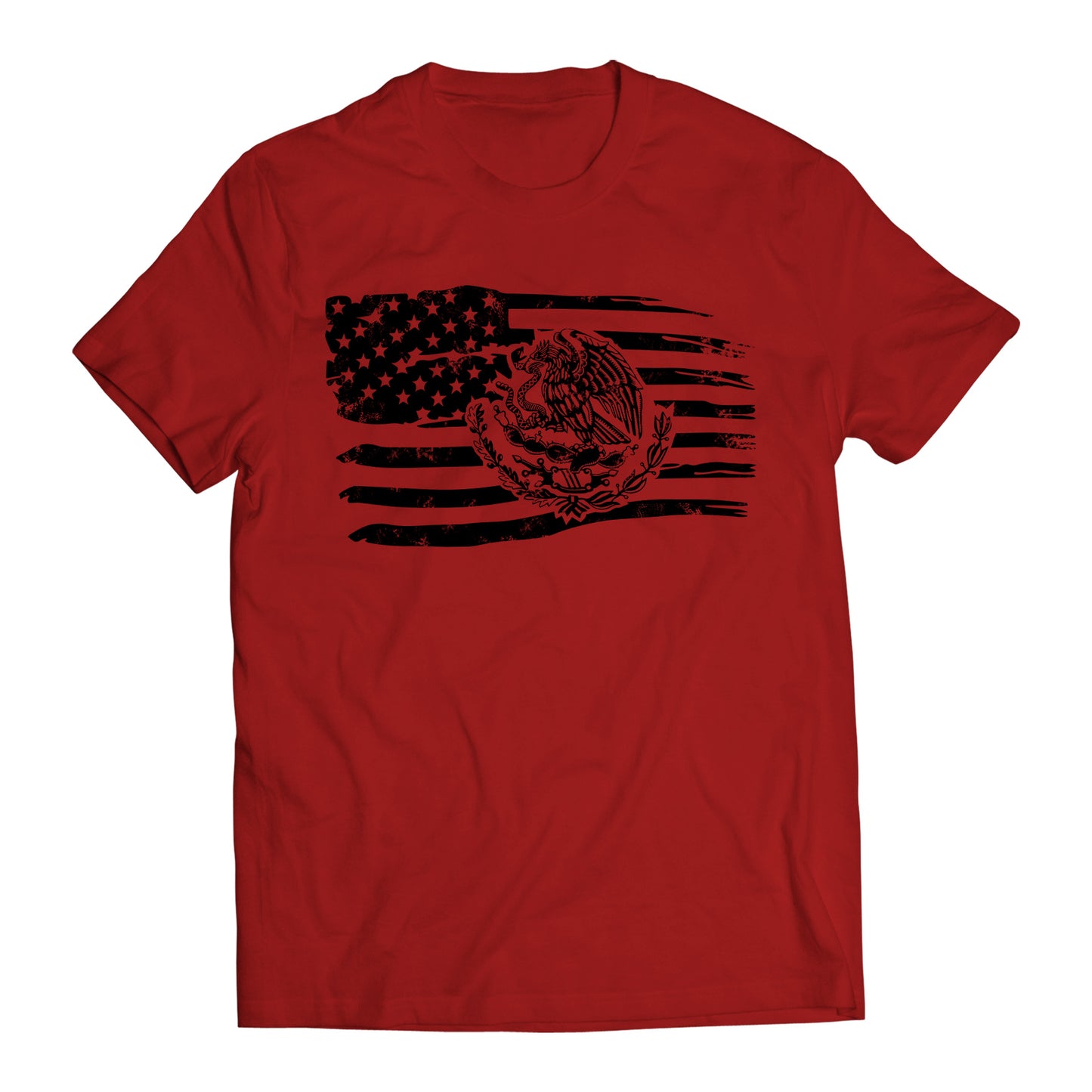 Proud Mexican American Flag Men's Graphic T-Shirt