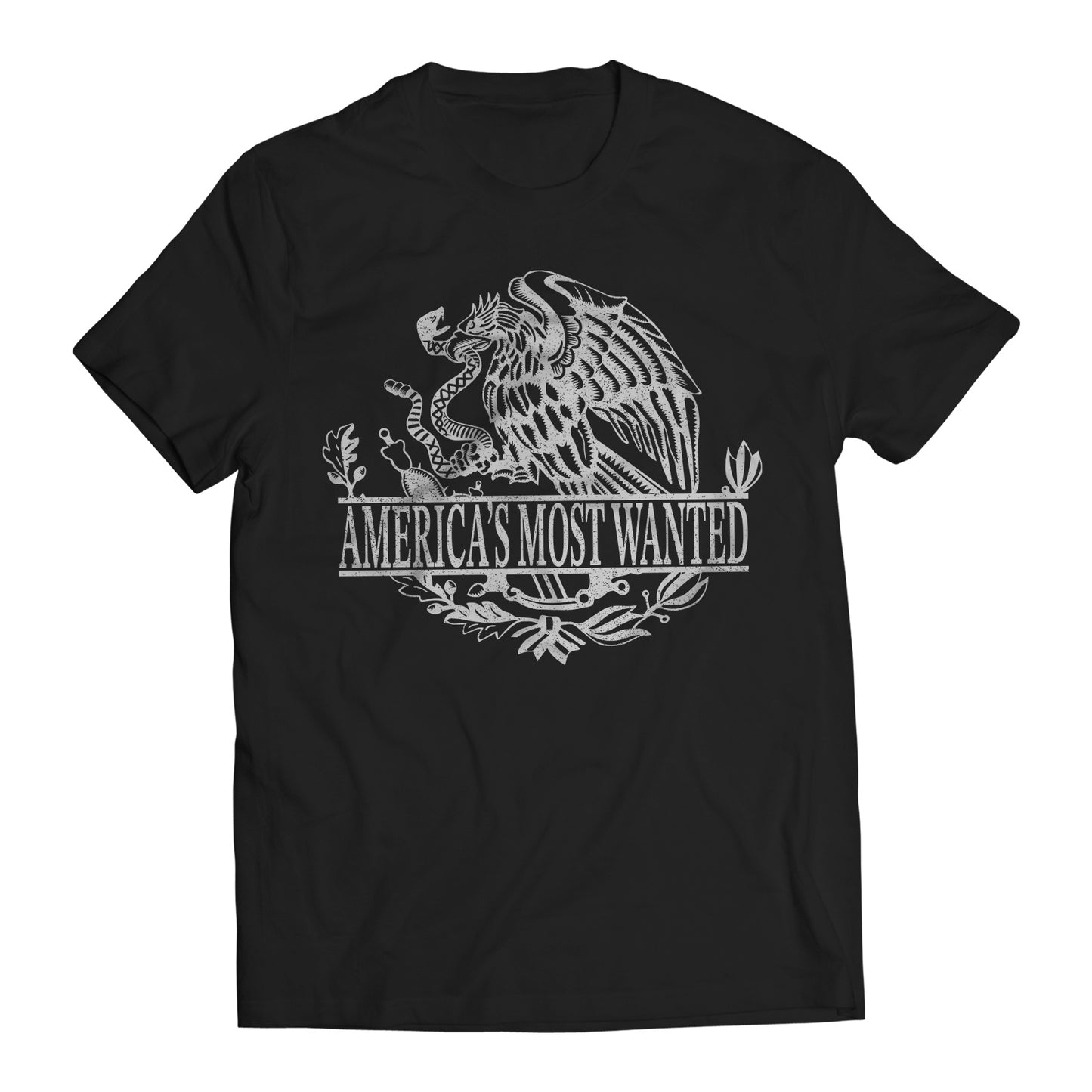 America's Most Wanted Immigrant Mexican Flag Eagle T-Shirt