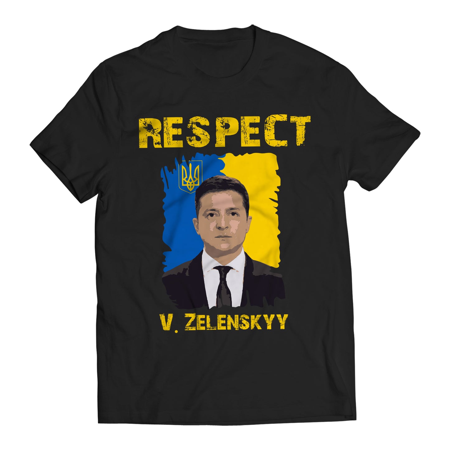 Respect Volodymyr Zelenskyy Ukrainians Support T-Shirt