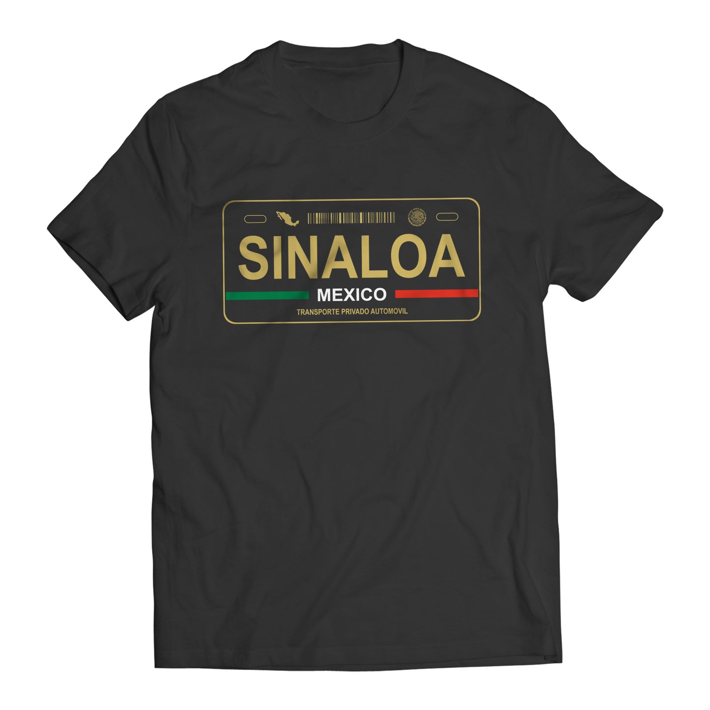 Sinaloa Mexico License Plate T-Shirt - Playera Mexicana con Placa de Carro