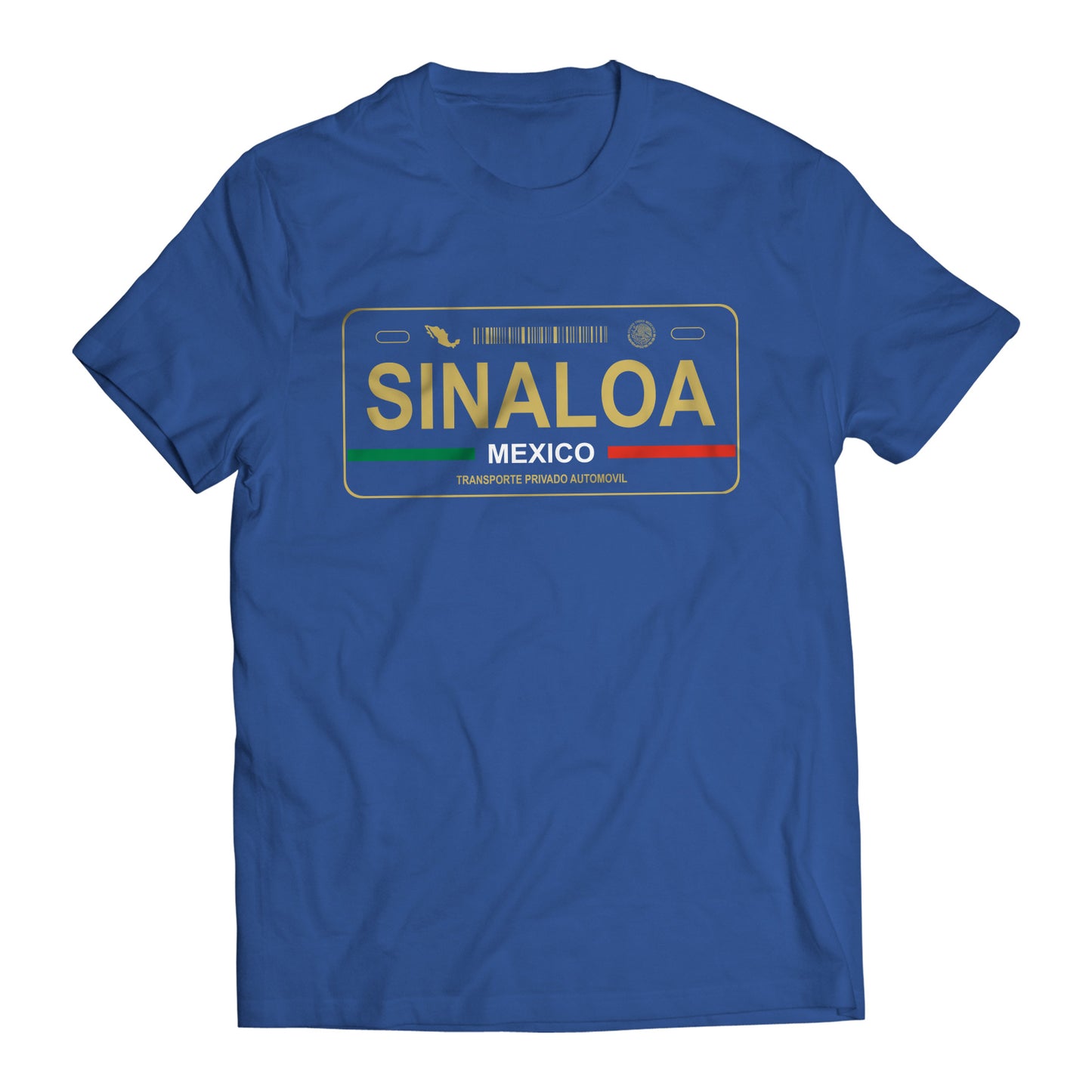 Sinaloa Mexico License Plate T-Shirt - Playera Mexicana con Placa de Carro