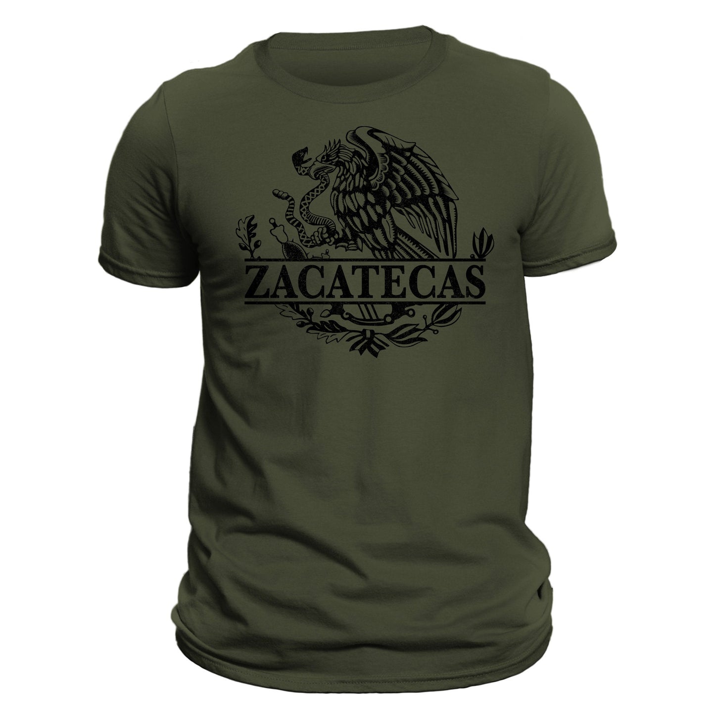 Zacatecas Mexico Eagle Emblem Mexican Flag T-Shirt