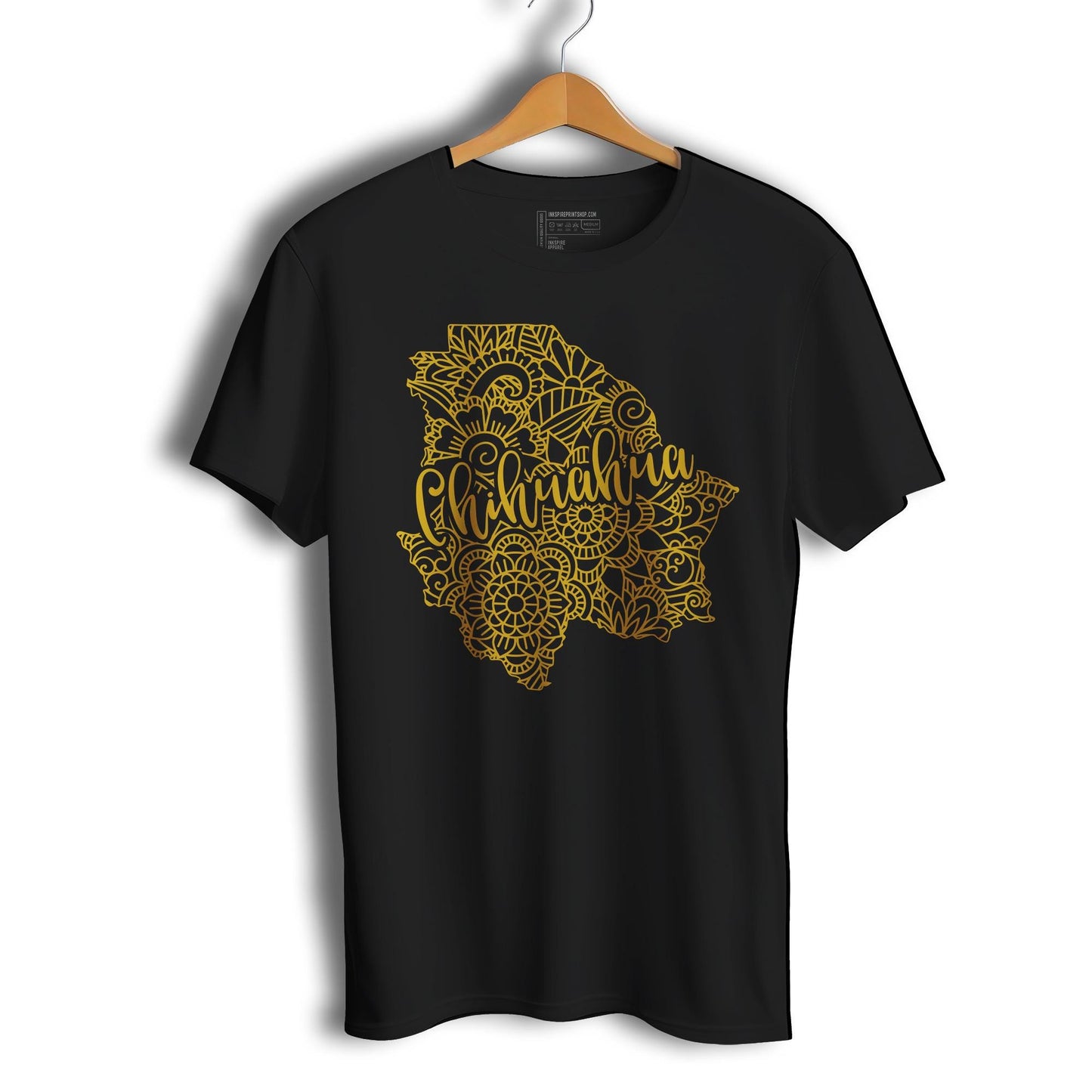 Chihuahua Mexico Patriotic Mexican Short Sleeve T-Shirt- Playera Patriota De Mexico