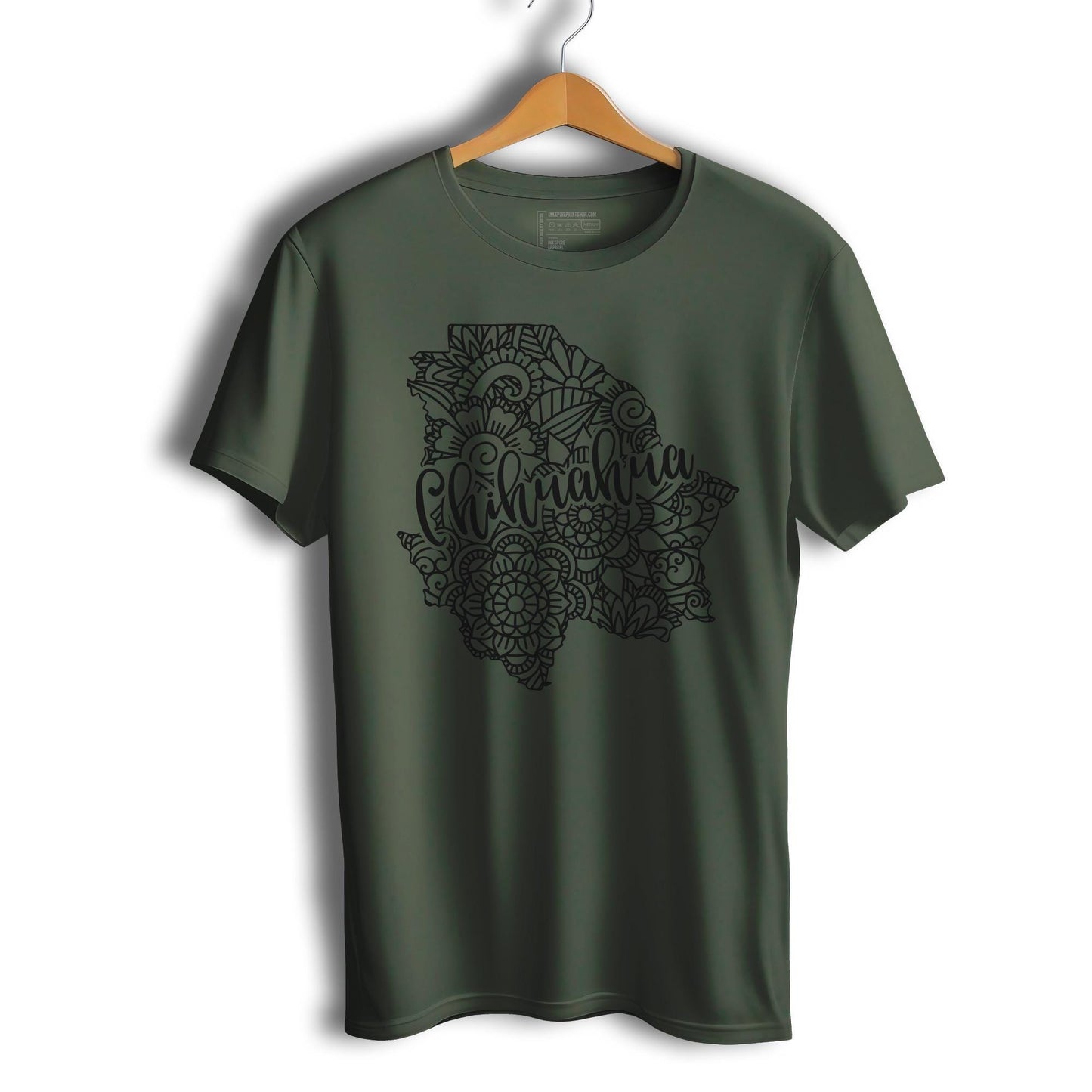 Chihuahua Mexico Patriotic Mexican Short Sleeve T-Shirt- Playera Patriota De Mexico