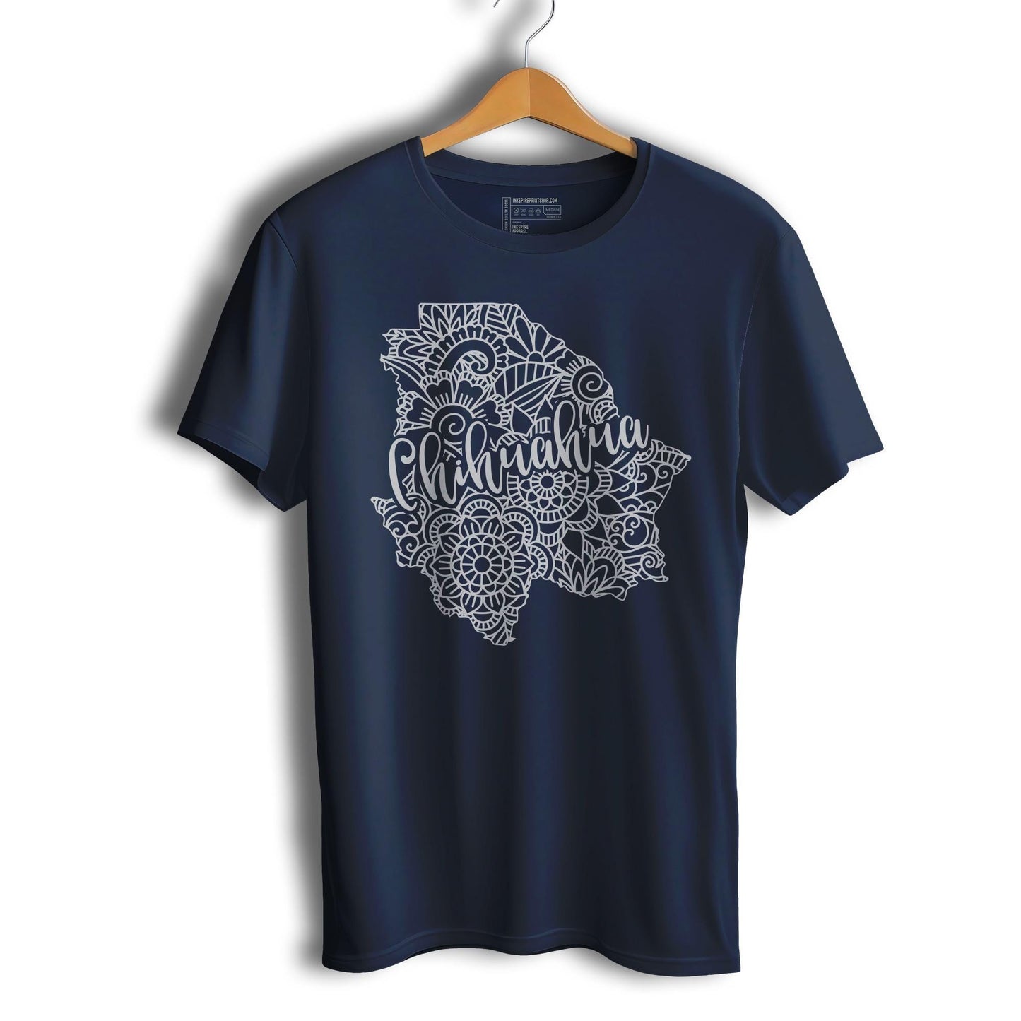 Chihuahua Mexico Patriotic Mexican Short Sleeve T-Shirt- Playera Patriota De Mexico