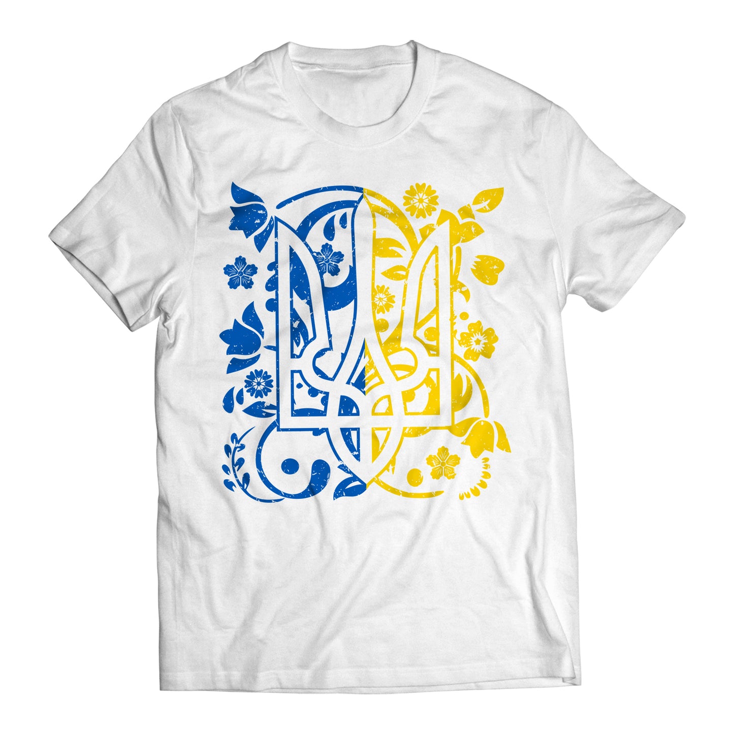 Ukraine Ukrainian Kiev Trysub Flag V. Zelenskyy Ukrainians Support T-Shirt