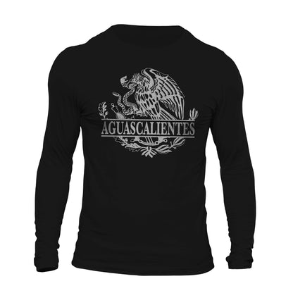 Aguascalientes Mexico Eagle Emblem Mexican Flag Long Sleeve T-Shirt