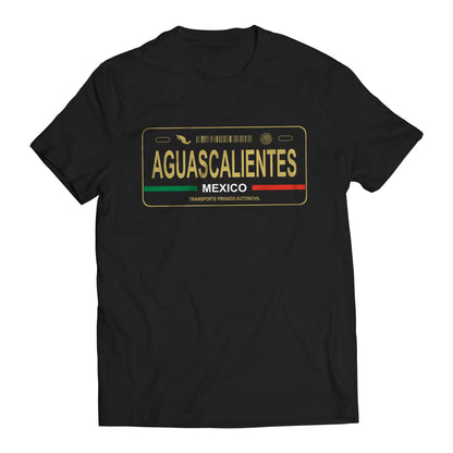 Aguascalientes Mexico License Plate T-Shirt - Playera con Placa de Carro Men's Graphic T-Shirt