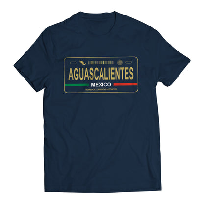 Aguascalientes Mexico License Plate T-Shirt - Playera con Placa de Carro Men's Graphic T-Shirt
