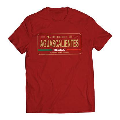 Aguascalientes Mexico License Plate T-Shirt - Playera con Placa de Carro Men's Graphic T-Shirt