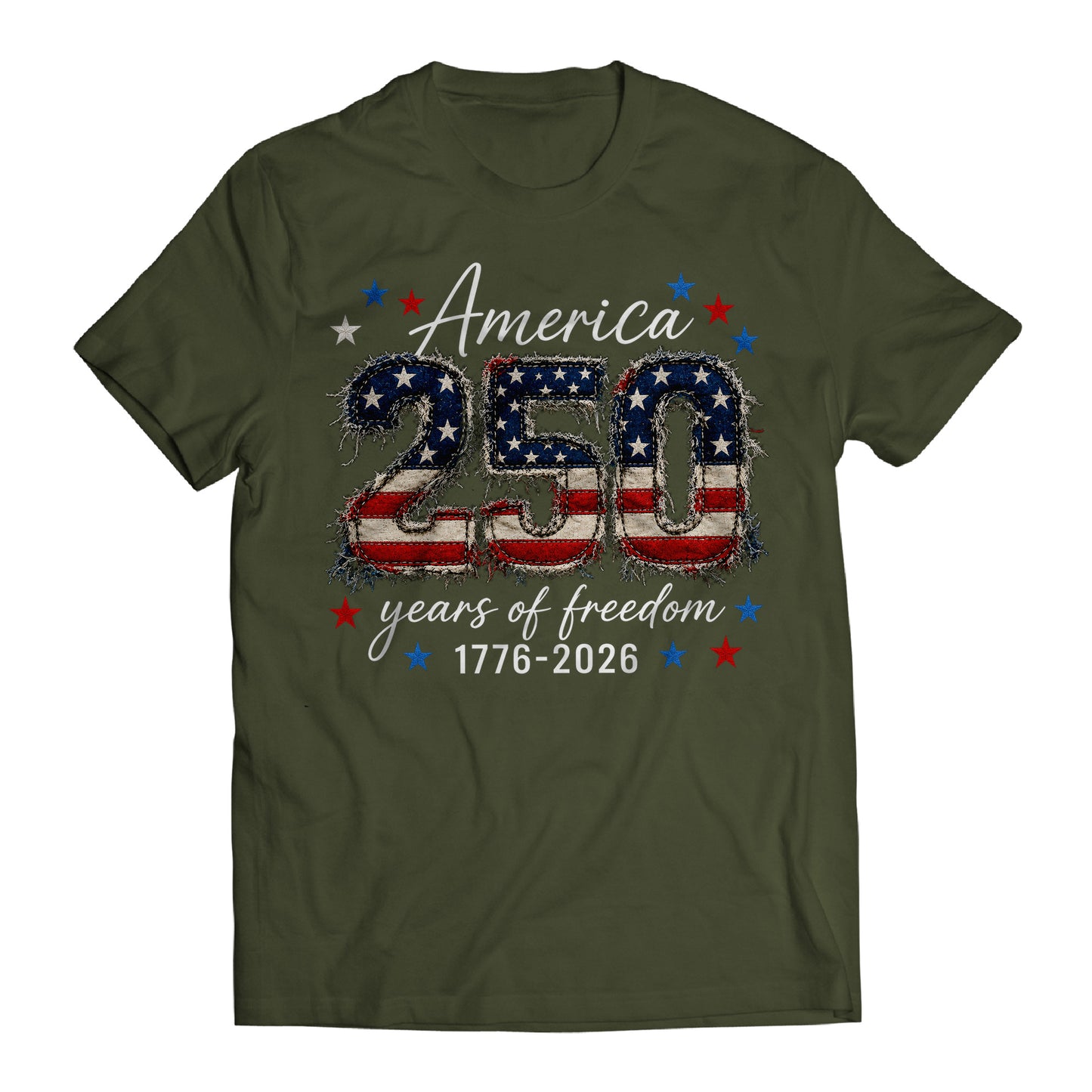 America 250 Years of Freedom Shirt, Patriotic 1776-2026 Tee, USA 250th Anniversary Shirt, Fourth of July Graphic Tee, Patriotic Shirt