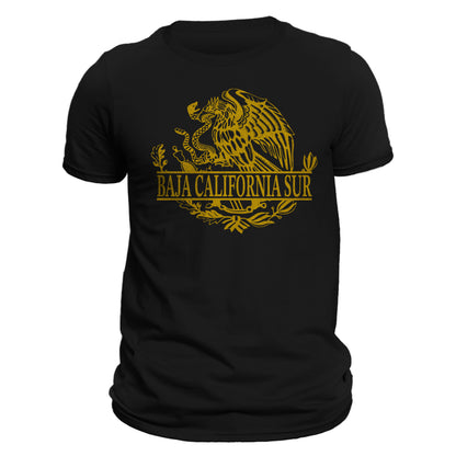 Baja California Sur Mexico Eagle Emblem Mexican Flag T-Shirt