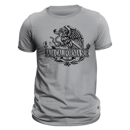 Baja California Sur Mexico Eagle Emblem Mexican Flag T-Shirt