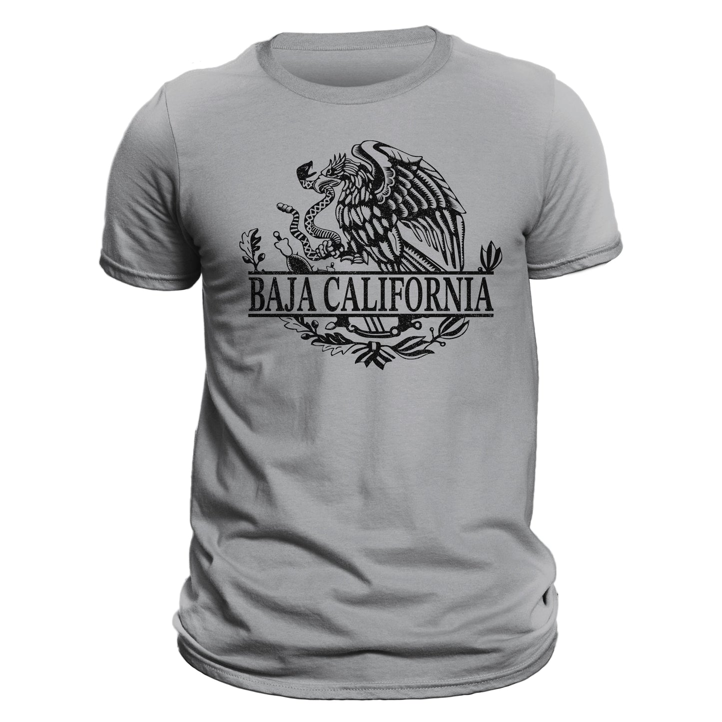 Baja California Mexico Eagle Emblem Mexican Flag T-Shirt