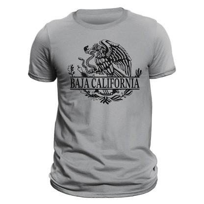 Baja California Mexico Eagle Emblem Mexican Flag T-Shirt