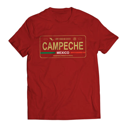 Campeche Mexico License Plate T-Shirt - Playera Mexicana con Placa de Carro