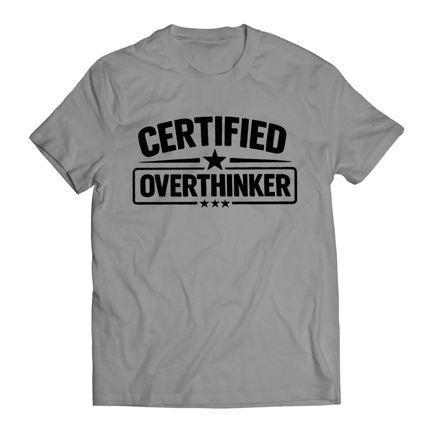 Certified Overthinker Shirt, Funny Overthinking Tee, Anxiety Humor Shirt, Introvert Gift, Sarcastic Mental Health Shirt, Relatable Graphic Tee