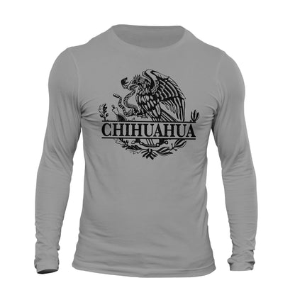 Chihuahua Mexican Flag Eagle Long Sleeve T-Shirt