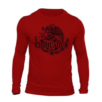 Chihuahua Mexican Flag Eagle Long Sleeve T-Shirt