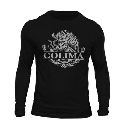 Colima Mexican Flag Eagle Long Sleeve T-Shirt