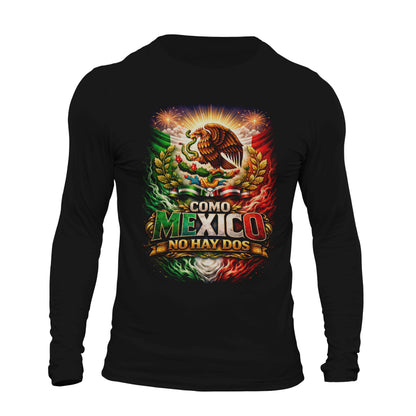 Como Mexico No Hay Dos Mexican Flag Long Sleeve Men's T-Shirt