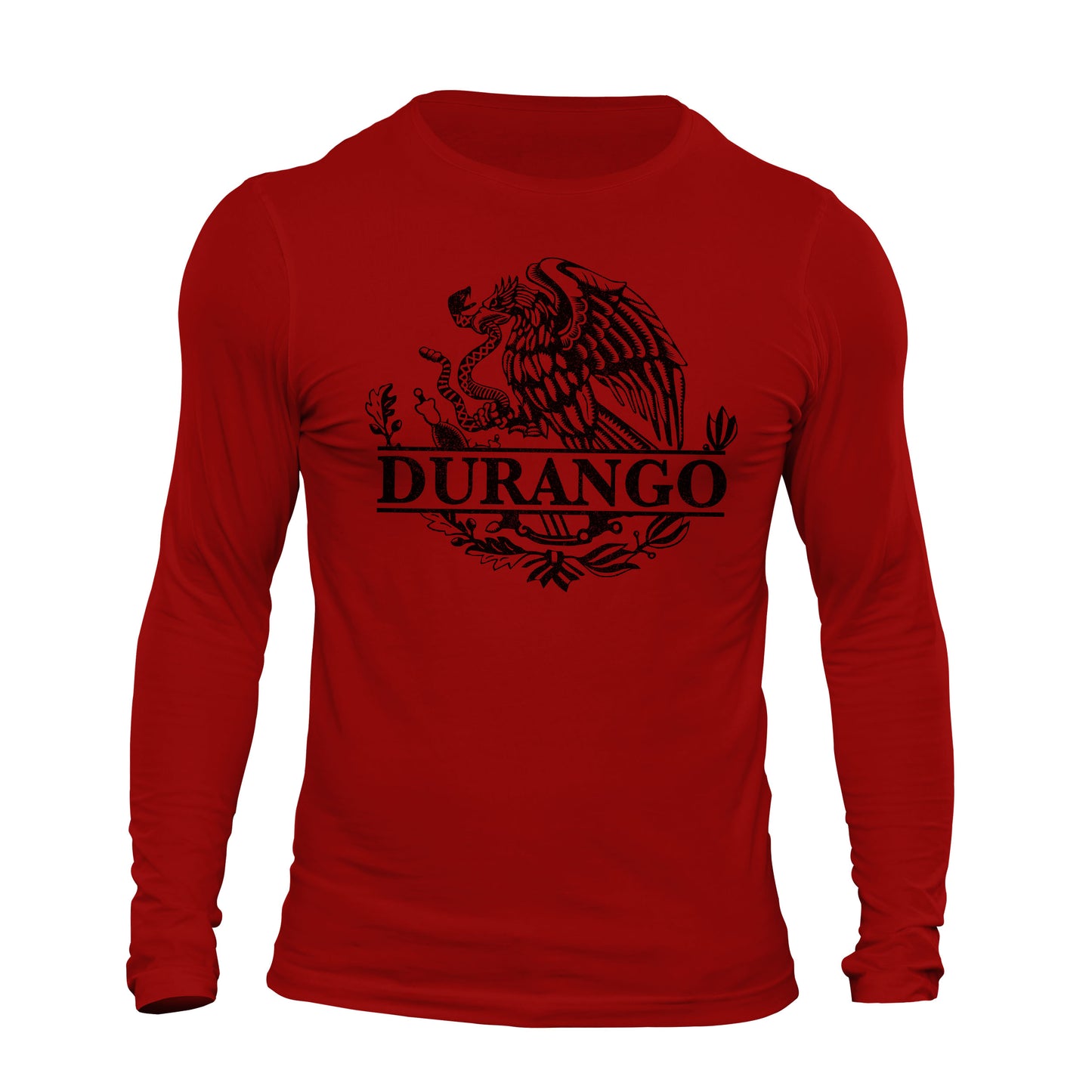 Durango Mexican Flag Eagle Long Sleeve T-Shirt