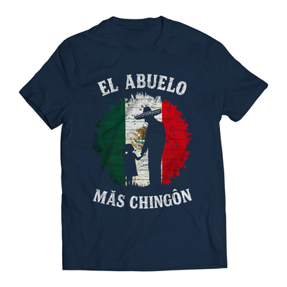 El Abuelo Mas Chignon Mexican Flag Fathers Day Dia Del Padre Graphic T-Shirt
