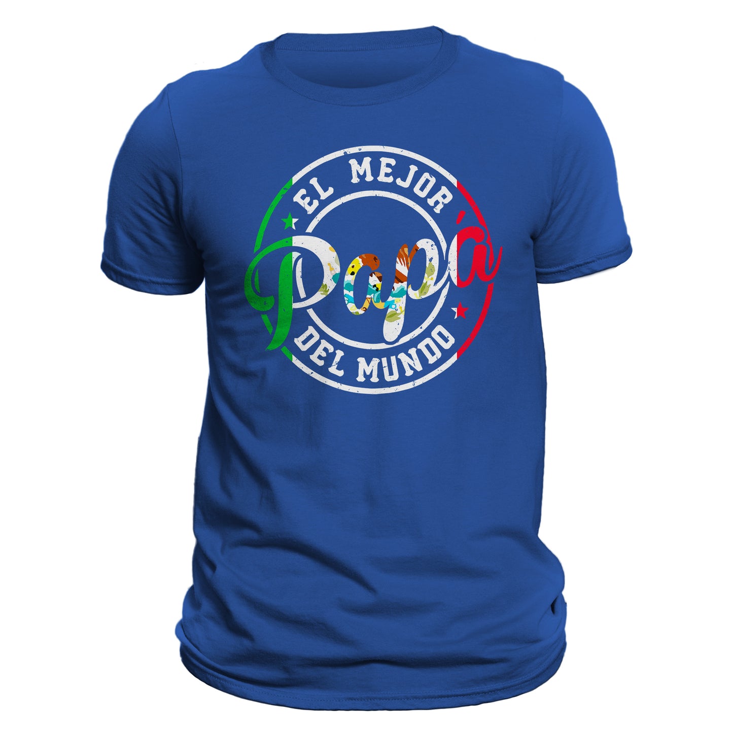 El Mejor Papa Del Mundo Mexican Flag Fathers Day Dia Del Padre T-Shirt