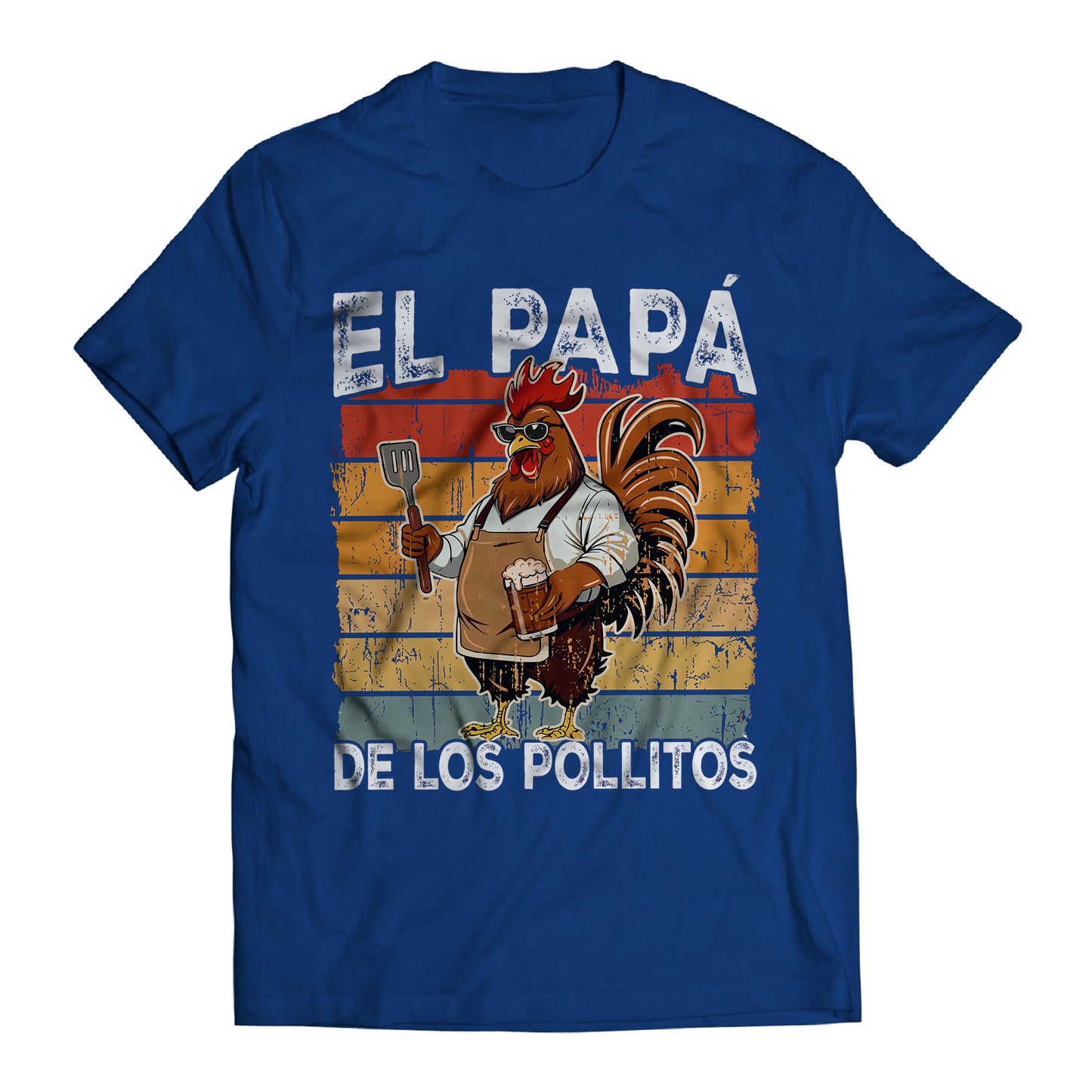 El Papá de los Pollitos T-Shirt – Funny Spanish Rooster BBQ Dad Tee