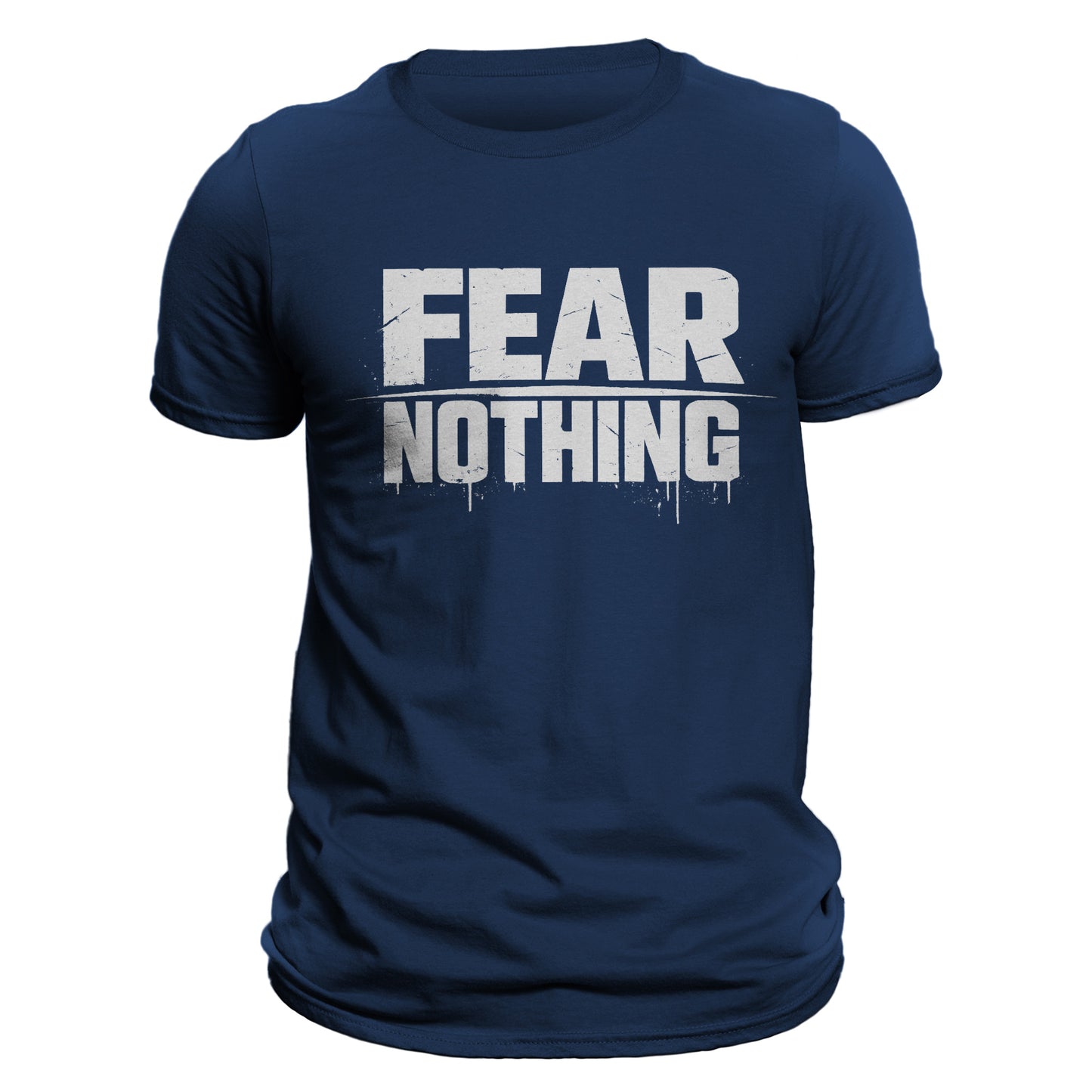 Fear Nothing Shirt, Motivational Streetwear Tee, Bold Distressed Graphic T-Shirt, Urban Grunge Shirt, Masculine Black Tee, Gym Streetwear