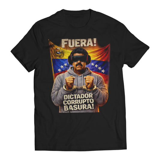 Fuera Dictador Corrupto Basura! Maduro Captured Venezuela Libre Men's T-Shirt