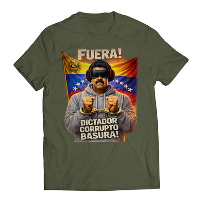 Fuera Dictador Corrupto Basura! Maduro Captured Venezuela Libre Men's T-Shirt