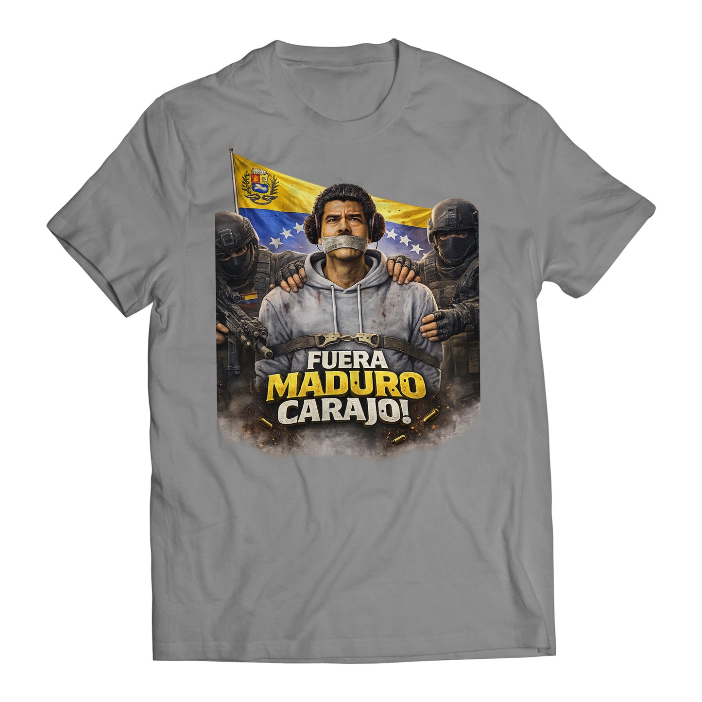 Fuera Maduro Carajo! Maduro Captured Venezuela Libre Men's T-Shirt