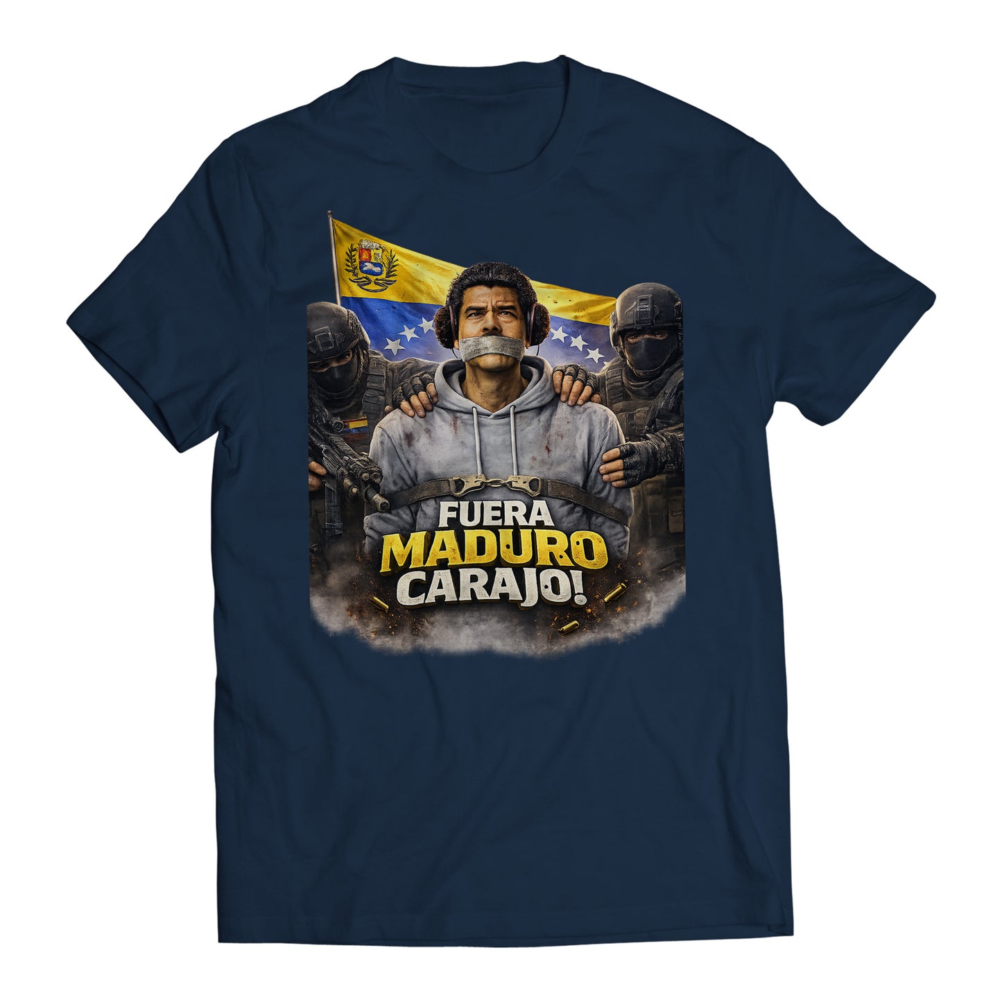 Fuera Maduro Carajo! Maduro Captured Venezuela Libre Men's T-Shirt