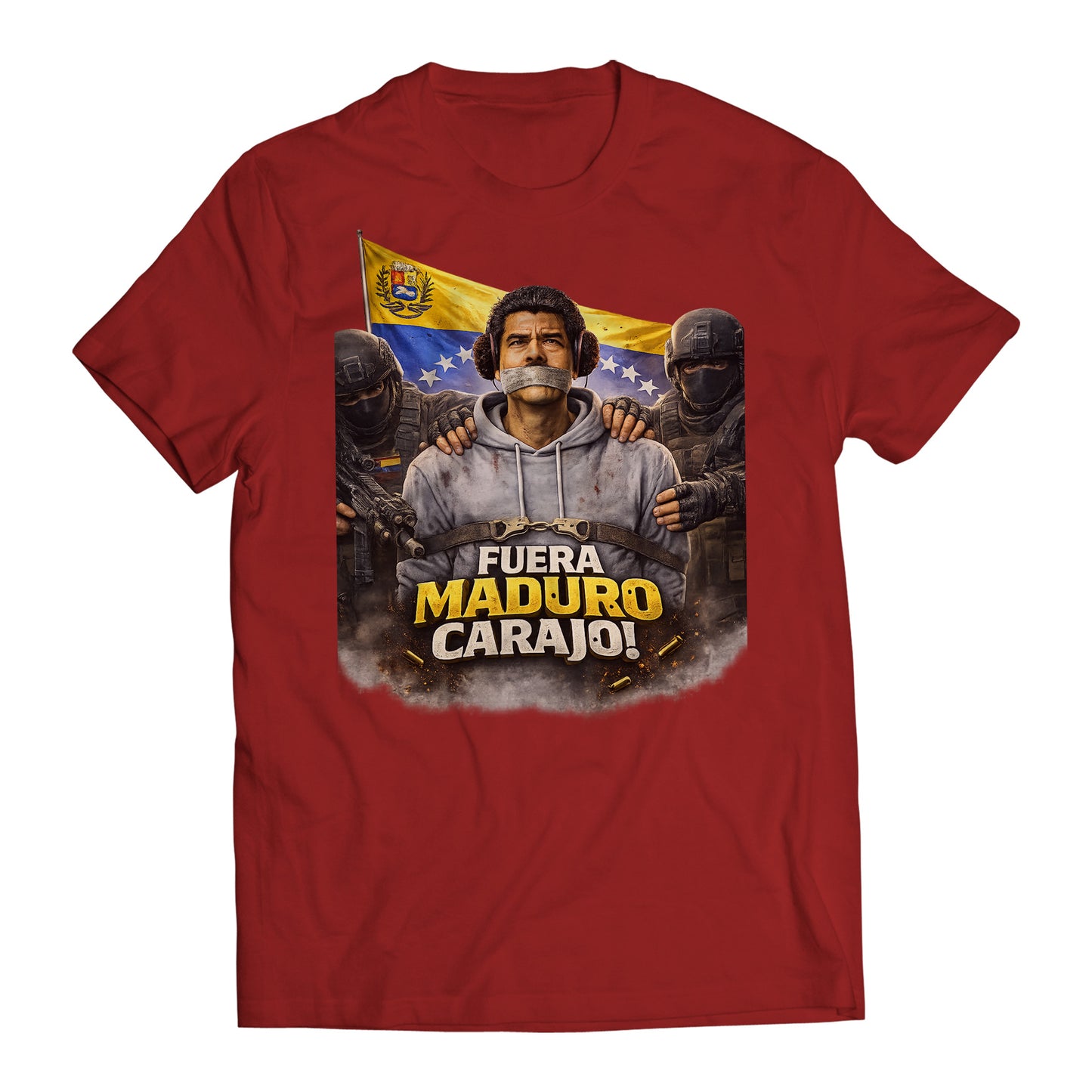 Fuera Maduro Carajo! Maduro Captured Venezuela Libre Men's T-Shirt