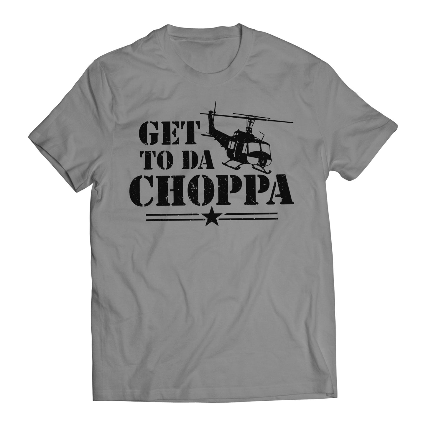 Get to Da Choppa Army Arnold Movie Quote Men's Graphic T-Shirt