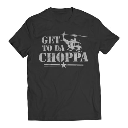 Get to Da Choppa Army Arnold Movie Quote Men's Graphic T-Shirt